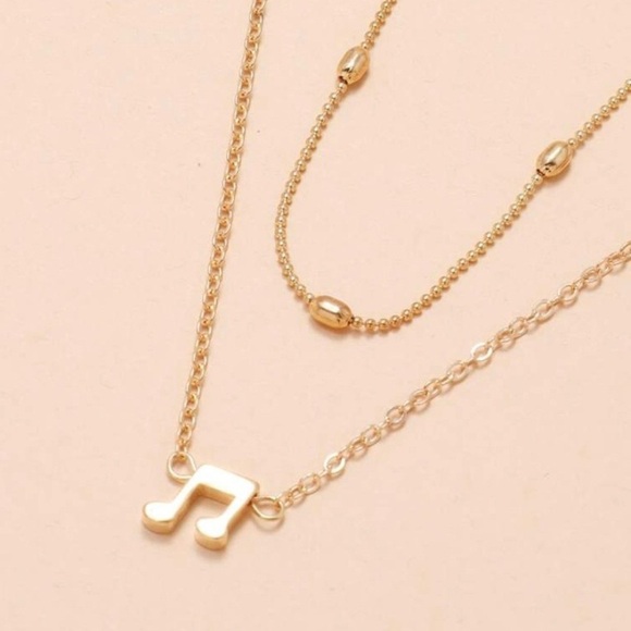 2pcs Music Note Charm Necklace - Picture 3 of 4